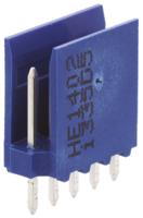 281695-5 TE Connectivity AMPMODU HE14 Series Straight Through Hole PCB Header, 5 Contact(s), 2.54 mm Pitch, 1 Row, Shrouded