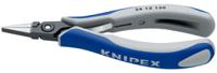 34-12-130 Knipex 34 12 Electronics Pliers, Flat Nose Pliers, 130 mm Overall, Straight Tip, 22mm Jaw