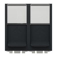 nu342654 Schneider Electric Anthracite, 2 Gang, New Unica