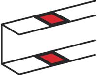 0-107-00 Legrand PVC Cable Trunking Accessory, (L) 50 x (H) 105mm, Miniature PVC