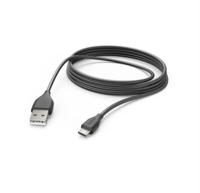 00201588 Hama USB 2.0, Male Micro USB B to Male USB A, 480Mbps, 3m