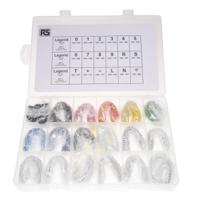 901-10388 HellermannTyton Helagrip Slide On Cable Marker Kit, Black, Blue, Brown, Green, Grey, Orange, Red, Violet, White,