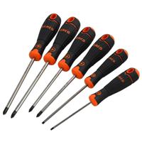 b219026 Bahco B219.026 Phillips; Pozidriv; Slotted Screwdriver Set, 6-Piece