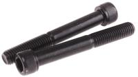 468-0436 RS PRO Black, Self-Colour Steel Hex Socket Cap Screw, DIN 912, M12 x 90mm
