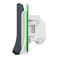 mur36133 Schneider Electric Mureva Styl Grey 1 Gang Plug Socket, 2P+E Poles, 16A, Type E - French, Outdoor Use
