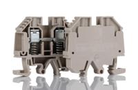 9537490000 Weidmuller WDU Series Brown Feed Through Terminal Block, 10mm², Single-Level, Screw Termination, ATEX, IECEx