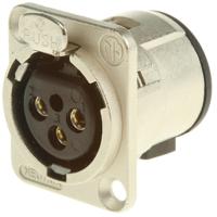 nc3fd-v Neutrik Through Hole XLR Connector, Female, 50 V, 3 Way, Silver over Nickel Plating