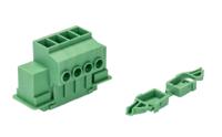 1716522 Phoenix Contact, 7.62mm Pitch, DFK-PC 5/ 4-ST-7.62, 4 Way, , Pluggable Terminal Block, Feed Through Plug, Cable Mount,