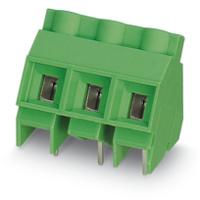 1720020 Phoenix Contact PCB Terminal Block, 3-Contact, 9.52mm Pitch, Wave Soldering, 1-Row, Plug In, Screw Termination
