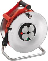 1207961 brennenstuhl 33m 4 Socket Type E - French Cable Reel Open Reel, 230 V, IP44
