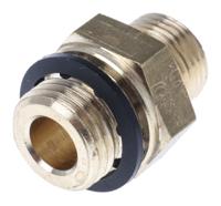 0101-08-13 Legris Brass Pipe Fitting, Straight Compression Coupler, Male G 1/4in to Female 8mm