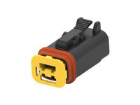 2356607-1 TE Connectivity, Superseal Pro Automotive Connector Plug Black Cable Mount 4 Way, Cable Termination