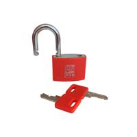 195-8230 RS PRO Key Aluminium, Steel Padlock, Keyed Alike, 6mm Shackle, 43mm Body