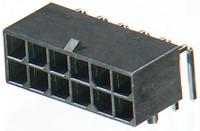172064-0008 Molex Mega-Fit Series Right Angle Through Hole PCB Header, 8 Contact(s), 5.7 mm Pitch, 2 Row, Shrouded