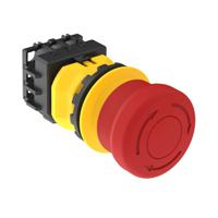 ssa-eb1p-22 Banner SSA-EB Series Pull/Twist to Release, Push to Shut Off Emergency Stop Push Button, Panel Mount, 30mm Cutout,