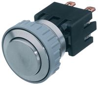 124168311110000 Schurter MSM 22 Series Illuminated Push Button Switch, Latching, Panel Mount, 19.1mm Cutout, SPST, 30 V dc, 250V ac,