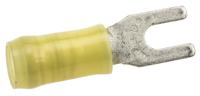 326859 TE Connectivity PIDG Insulated Crimp Spade Connector, 2.6mm² to 6.6mm², 12AWG to 10AWG, M3.5 Stud Size Nylon, Yellow