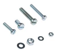 819-9000 RS PRO Steel 2370 Piece Slot Drive Screw/Bolt, Nut & Washer Kit