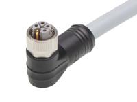 1205000311 Brad from Molex Cordset, 5 Contacts, Cable, M12 Connector, Socket, Female, IP67, 120500 Series