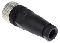 933139100-elka-4012-pg7-black Hirschmann Circular Connector, 4 Contacts, Cable, M12 Connector, Socket, Female, IP67, E Series