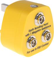298-3878 RS PRO ESD Earth Bonding Plug With 10 mm Stud x 3