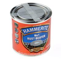 5158238 Hammerite No1 Rust Beater Metal Paint in Smooth Grey 250ml