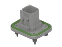 2-2377473-1 TE Connectivity 2-23774 Series Vertical Panel PCB Header, 4 Contact(s), 6 mm Pitch, 2 Row, Shrouded