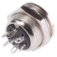 490-850 RS PRO 6 Pole Din Socket, 4A, 100 V ac, Female, Panel Mount