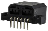 175506-2 TE Connectivity MULTILOCK 040 Series Right Angle Through Hole Mount PCB Socket, 6-Contact, 1-Row, 2.5mm Pitch, Solder