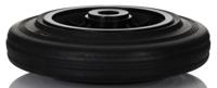 13136 LAG Black Rubber Quiet Operation, Shock Absorbing Trolley Wheel, 205kg