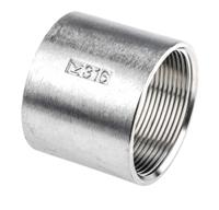 499-3164 RS PRO Stainless Steel Pipe Fitting Socket, Female G 2in x Female G 2in