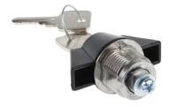 f384-01-1 Euro-Locks a Lowe & Fletcher group Company Camlock, 16mm Panel-to-Tongue, 23 x 20.2mm Cutout, Key Unlock