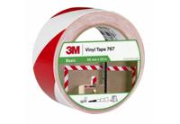 767 3M i Red, White PVC 33m Lane Marking Tape, 0.13mm Thickness