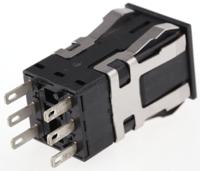 aml21bba2ac Honeywell Push Button Switch, Momentary, Panel Mount, DPDT