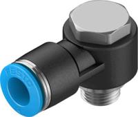 qslv-g18-8-50 Festo Elbow Threaded Adaptor, G 1/8 Male to Push In 8 mm, Threaded-to-Tube Connection Style, 132062