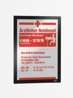 4872-01 Durable DURAFRAME® Black A4 Smooth and rigid Information Frame, 323mm Height, 236mm Width