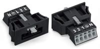 890-715 WAGO 890 Series Lighting Connector, 5-Pole, Male, 5-Way, Flush Mount, 13A