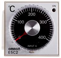 e5c2-r20k-100-240vac-0-1200 Omron E5C2 Panel Mount, Din-Rail Removable Socket On/Off Temperature Controller, 48 x 48mm Relay, 100 → 240 V ac Supply