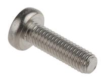 190-614 RS PRO Pozi M6 Pan A4 316 Stainless Steel Machine Screws DIN 7985 x 20.0mm