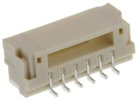 sm06b-ghs-tblfsn JST GH Series Right Angle Surface PCB Header, 6 Contact(s), 1.25 mm Pitch, 1 Row, Shrouded