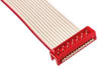 1483355-1 TE Connectivity Micro-MaTch Series Flat Ribbon Cable, 14-Way, 1.27mm Pitch, 100mm Length, Micro-MaTch IDC to