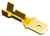 42490-4 TE Connectivity FASTON .187 Uninsulated Male Spade Connector, Tab, 4.75 x 0.51mm Tab Size, 0.3mm² to 0.8mm²