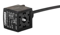 1434992 Phoenix Contact Female 3 way DIN 43650 Form A to 3 way Free End Sensor Actuator Cable, 3 m