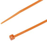 233-386 RS PRO Cable Tie, 203mm x 2.5 mm, Orange Nylon, Pk-100