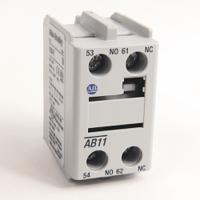 100-fab11 Allen Bradley Auxiliary Contact, 2 Contact, 1NC/1NO, Front Mounting, 100-FAB11 100-C/104-C Contactors