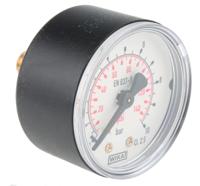 8587699 WIKA Analogue Pressure Gauge 10bar Back Entry 50mm Outside Diameter, With RS Calibration