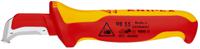98-55 Knipex Stripping Knives with guide shoe insulating multi-component handle, VDE/1000V, 180 mm Overall, 38 mm Blade,