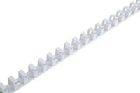 m56907035 Hager Standard Grey Slotted Flexible Panel Trunking - Flexible Slot, W11 mm x D15mm, L250mm, Polyamide