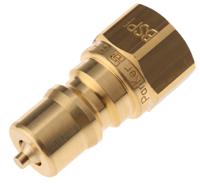 bh2-61-bspp Parker Brass Female Hydraulic Quick Connect Coupling, G 1/4 Male
