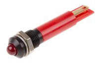 210-440 RS PRO Red Flashing LED Panel Mount Indicator, 12V dc, 8mm Mounting Hole Size, Solder Tab Termination